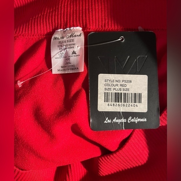 NWT White Mark Women’s Plus Size Stretch Leggings - Picture 3 of 3